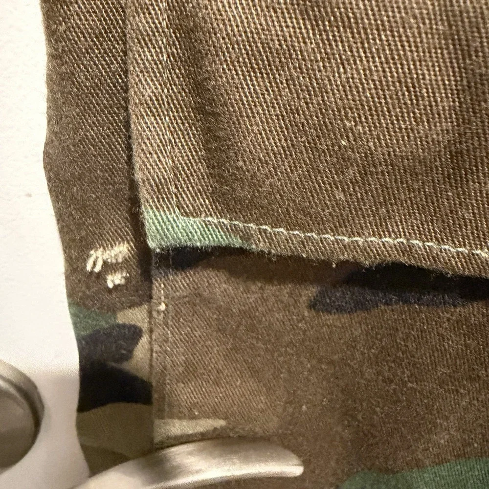 U S Army Camo Airborne Jacket. Mens Medium/long